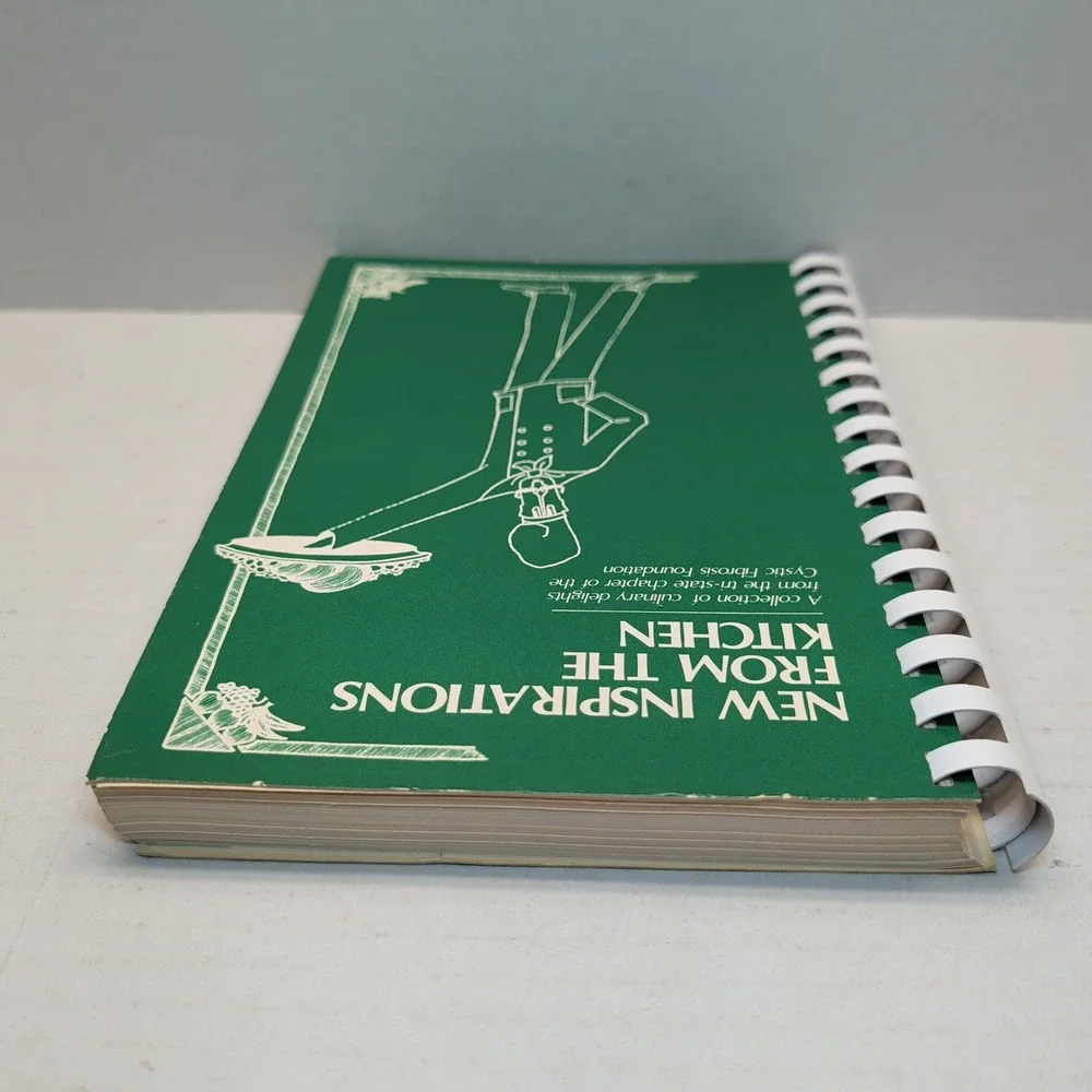 New Inspirations From The Kitchen Cookbook 1986 Cystic Fibrosis Foundation PA NJ